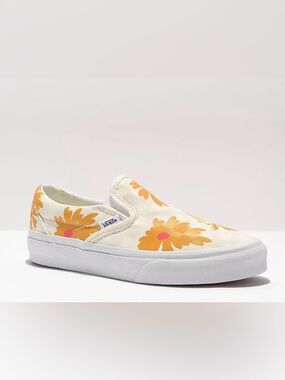 Vans Checkerboard Floral Slip On Shoes